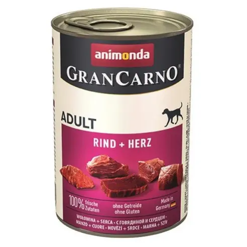 Animonda GRANCARNO® dog adult hovädzie a srdiečka bal. 6 x 400g konzerva