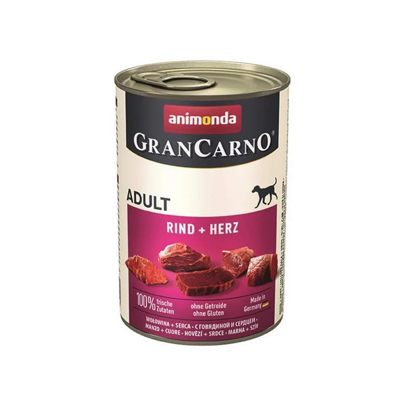 Animonda GRANCARNO® dog adult hovädzie a srdiečka bal. 6 x 400g konzerva