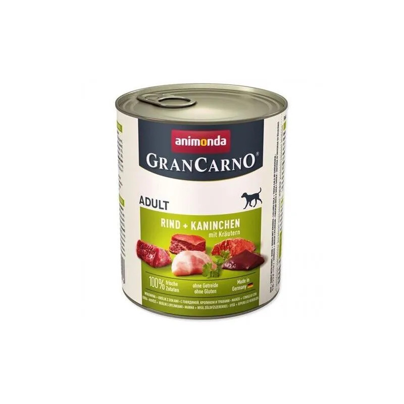 Animonda GRANCARNO® dog adult hovädzie,králik,bylinky bal. 6 x 800g konzerva