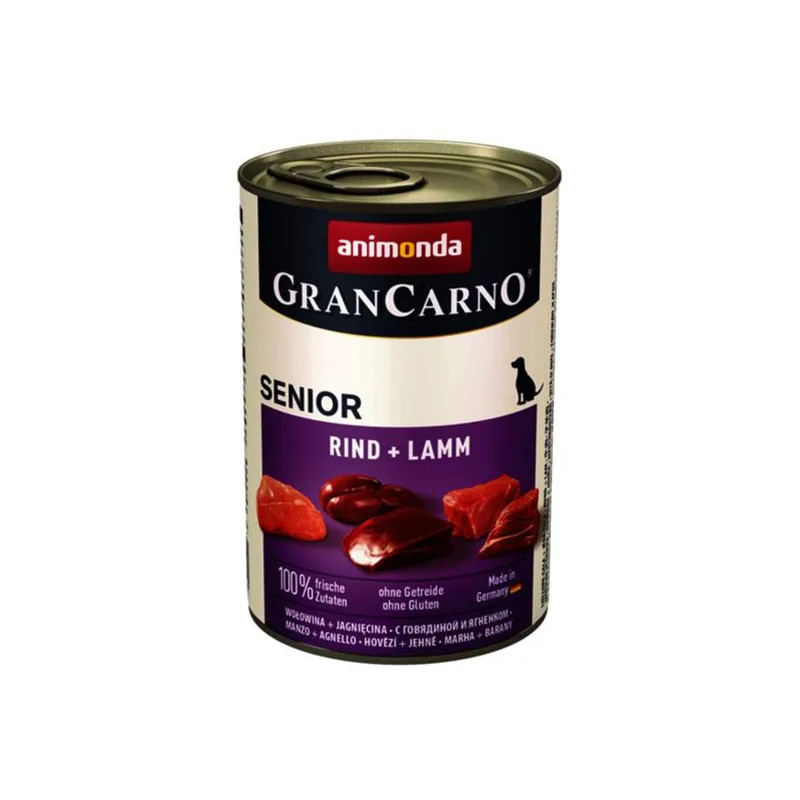 Animonda GRANCARNO® dog senior hovädzie a jahňa bal. 6 x 400g konzerva Animonda GRANCARNO® dog senior hovädzie a jahňa bal. 6 x 400g konzerva