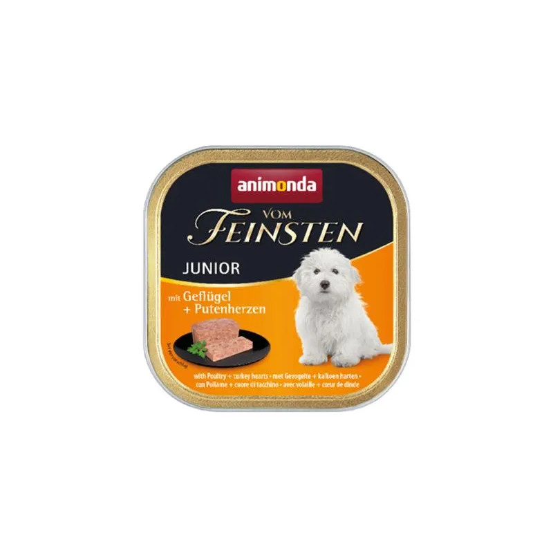 Animonda Vom Feinsten dog PUPPY hydinové a morčacie srdiečka bal. 11 x 150 g