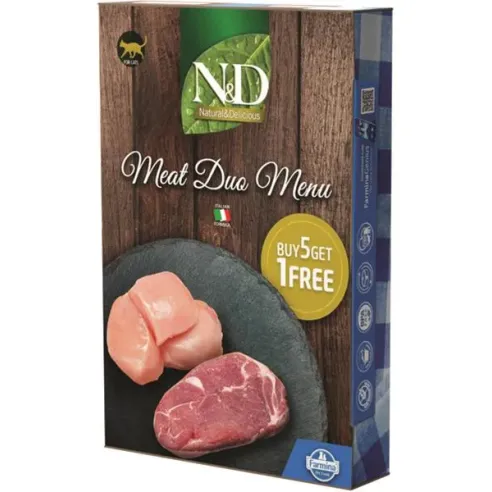 Farmina N&D cat NATURAL Meat Duo Menu 6 x 70 g