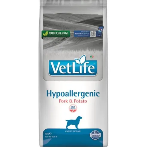 Farmina Vet Life dog hypoallergenic, pork & potato 12 kg