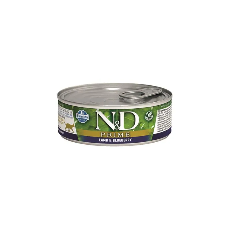 Farmina N&D cat PRIME lamb & blueberry konzerva 70 g Farmina N&D cat PRIME lamb & blueberry konzerva 70 g