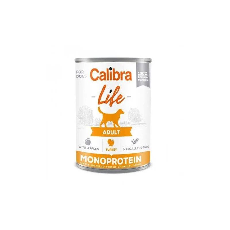 Calibra KONZERVA dog Adult Life Turkey & Apple 6 x 400g Calibra KONZERVA dog Adult Life Turkey & Apple 6 x 400g