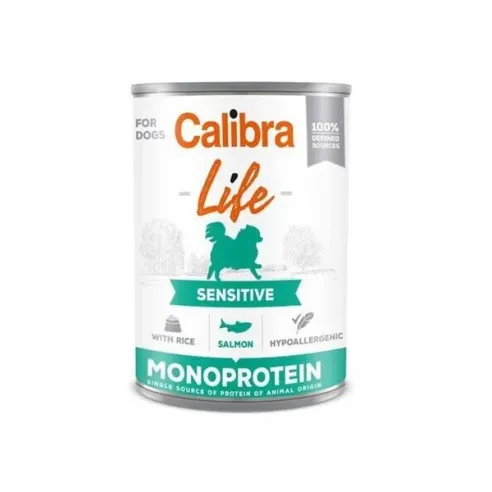 Calibra KONZERVA dog Adult Life sensitive Salmon & Rice 6 x 400g