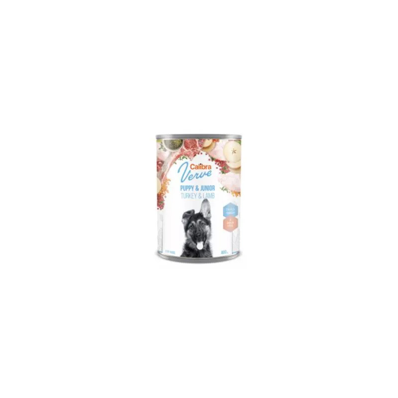 Calibra KONZERVA dog Puppy & Junior Verve Turkey & Lamb 6 x 400g