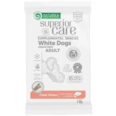 Pamlsok Natures P Superior Care white dog Clear Vision Grain free Salmon 110 g