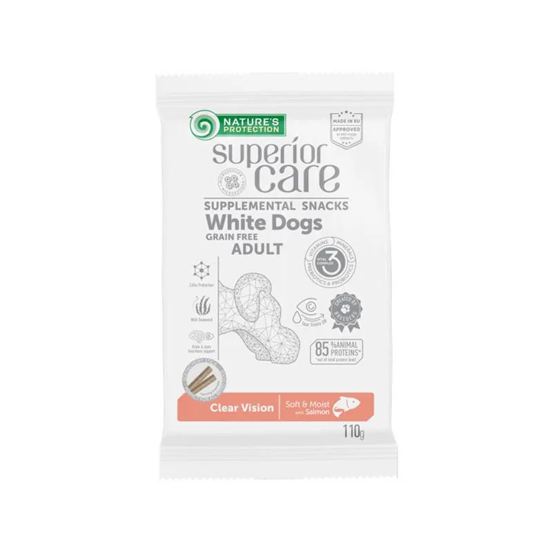 Pamlsok Natures P Superior Care white dog Clear Vision Grain free Salmon 110 g