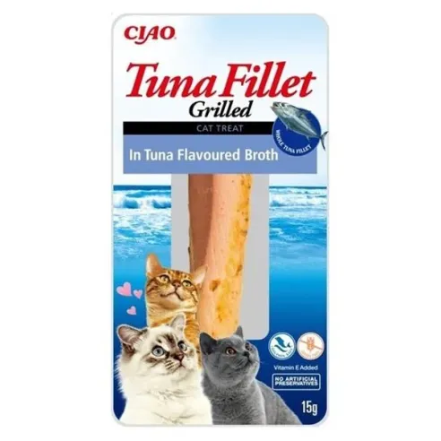 Pamlsok Inaba Churu Grilled cat Tuniak v tuniakovom vývare 12 ks 180 g