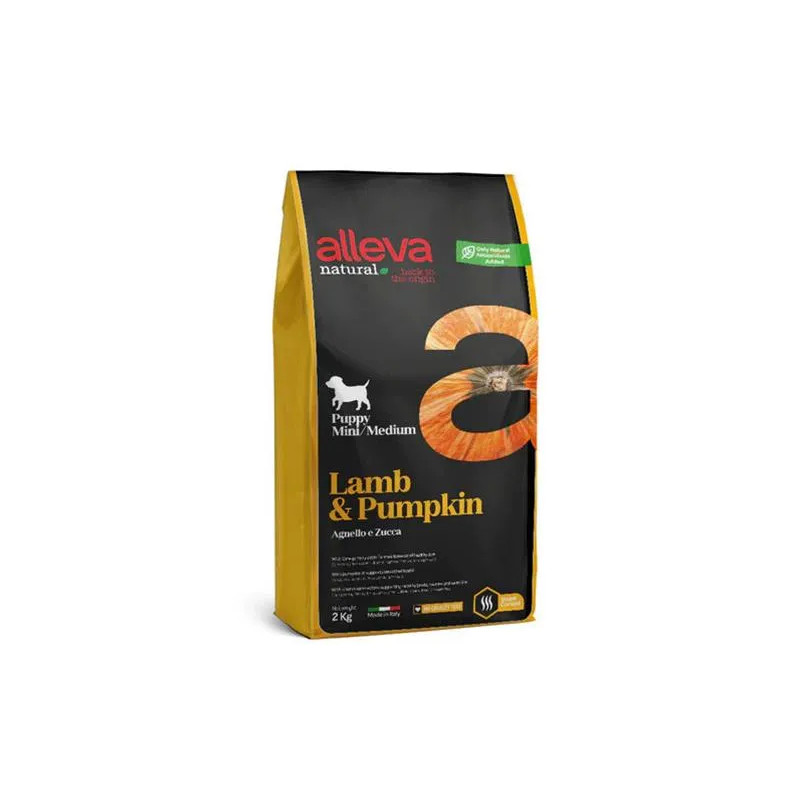 Alleva NATURAL dog puppy all breeds lamb & pumpkin 2 kg Alleva NATURAL dog puppy all breeds lamb & pumpkin 2 kg