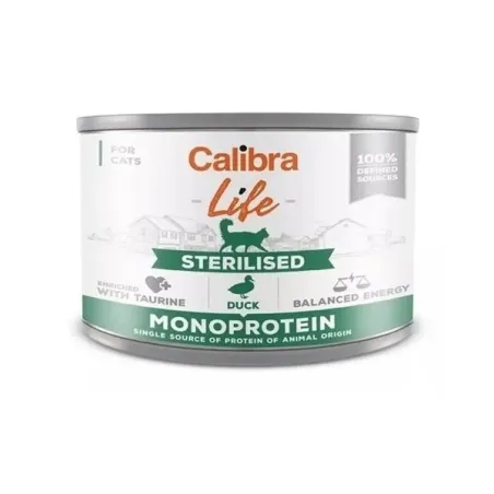 Calibra KONZERVA cat Life Sterilised duck  6 x 200 g