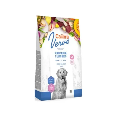 Calibra Dog Verve GF Senior Medium & Large Chicken & Duck 12 kg