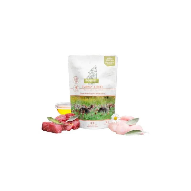 ISEGRIM dog Junior Isegrim Roots, Turkey & Beef bal. 7 x 410 g kapsičky