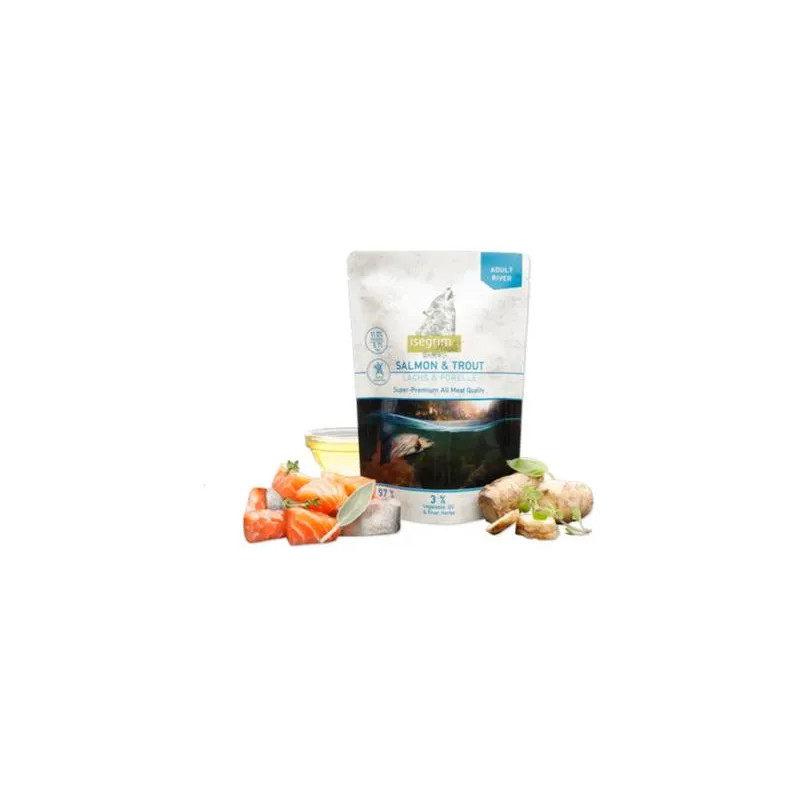 ISEGRIM dog Adult Isegrim Roots, Salmon & Trout bal. 7 x 410 g kapsičky