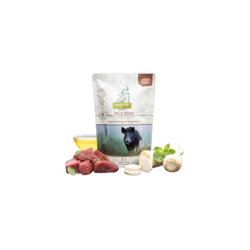 ISEGRIM dog Monoprotein Isegrim Roots, Wild Boar bal. 7 x 410 g kapsičky
