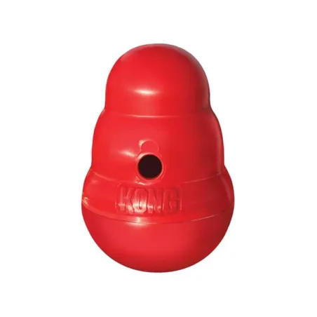 Hračka Kong Dog Wobbler, plniaca, červená, plast, S