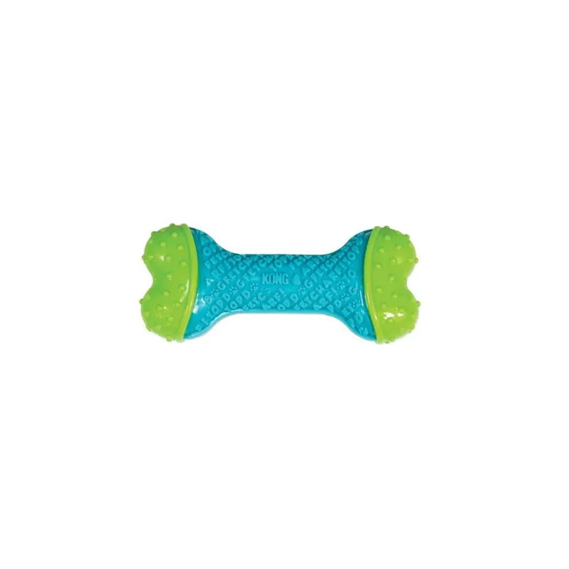 Hračka Kong Dog Corestrength Kosť, zeleno-modrá, guma, M/L