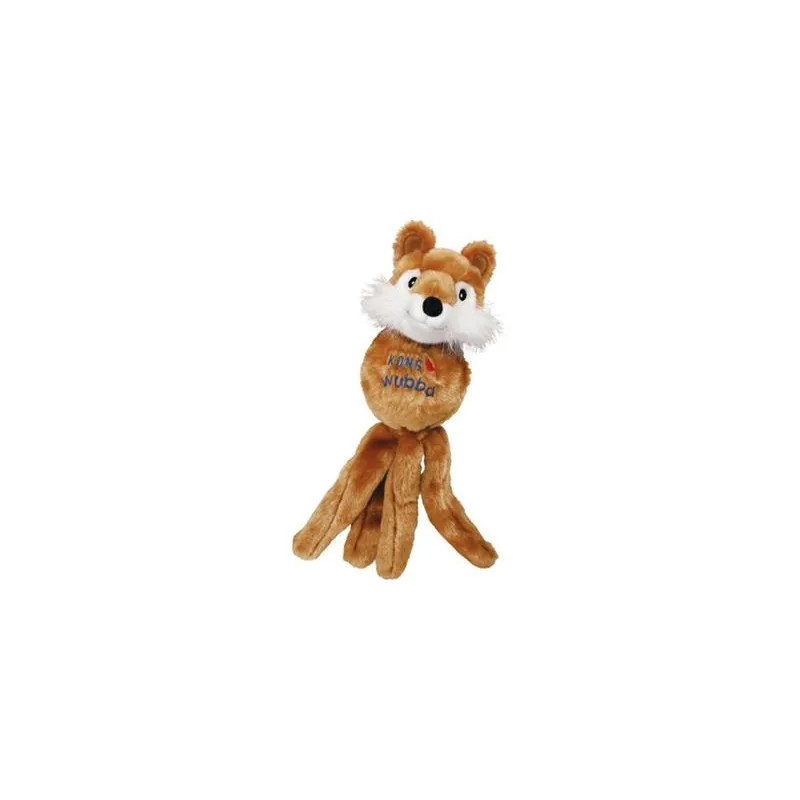 Hračka Kong Dog Wubba Friends (medveď - líška - zajac), pískacia, vinyl, S