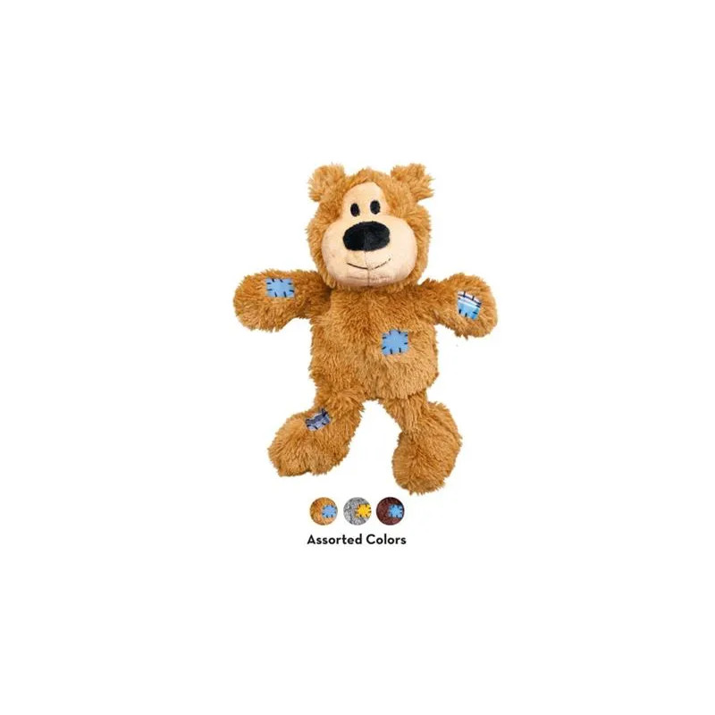 Hračka Kong Dog Wild Knots Preťahovadlo Medvedík s pískatkom, polyester, XS