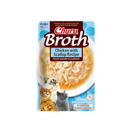 Pamlsok Inaba PS Ciao Broth cat Kura s hrebenatkou 12 ks 480 g