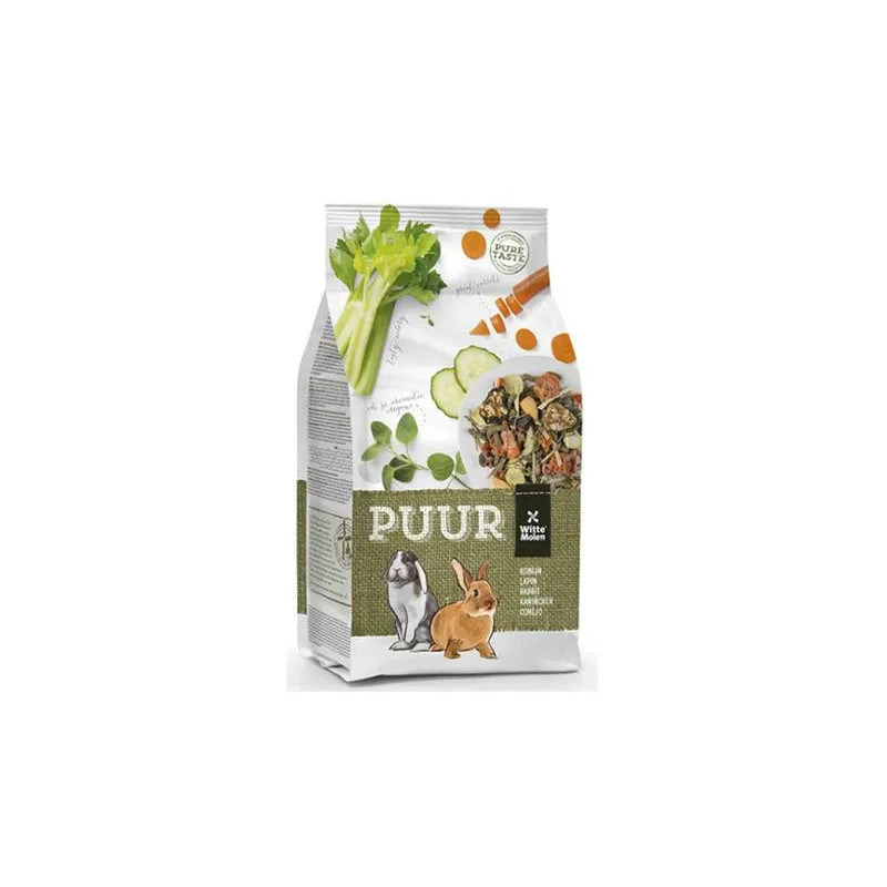 PUUR rabbit - gurmánske müsli pre králiky 2 kg + tyčinka bell pepper & broccoli grátis (vo vnútri balenia)