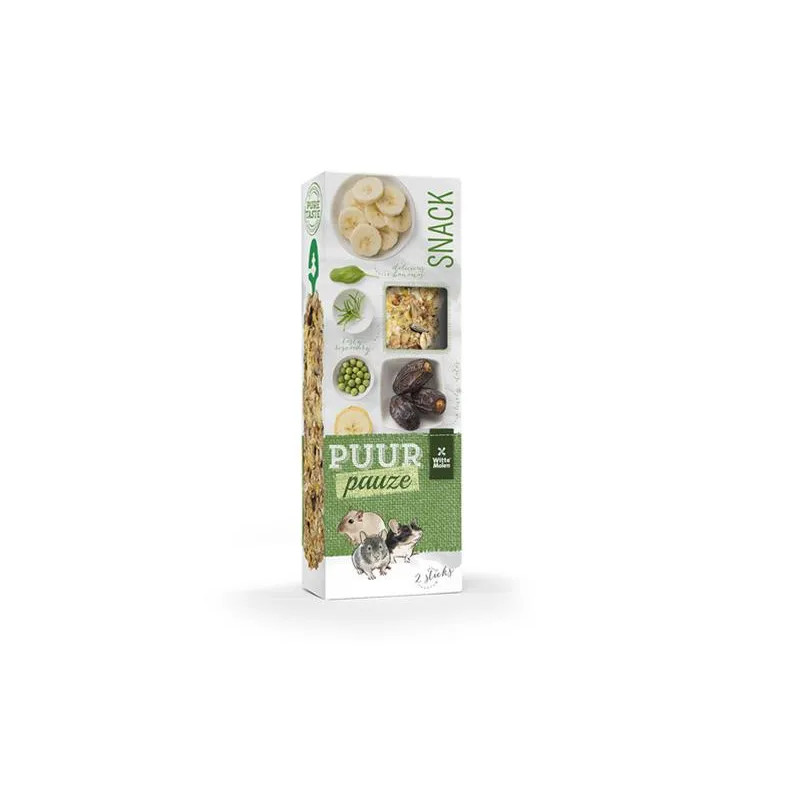 PUUR pauze Sticks banana & date - lahodné tyčinky pre králiky a hlodavce 110 g