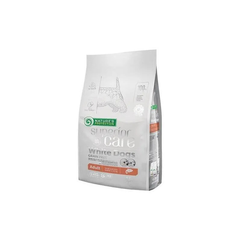 Natures P Superior care white dog GF adult salmon small&mini 1,5 kg