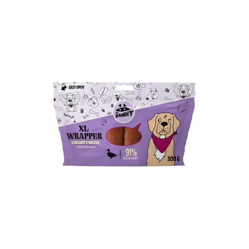 Pamlsok Mr. Bandit wrapper XL duck sticks 500g