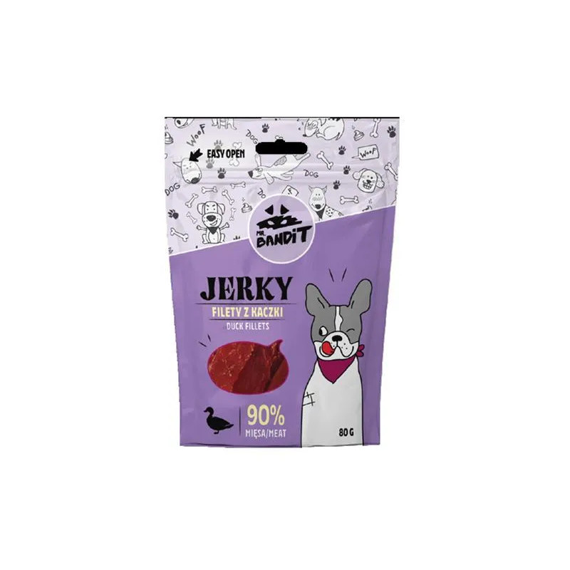 Pamlsok Mr. Bandit jerky duck fillet 80g