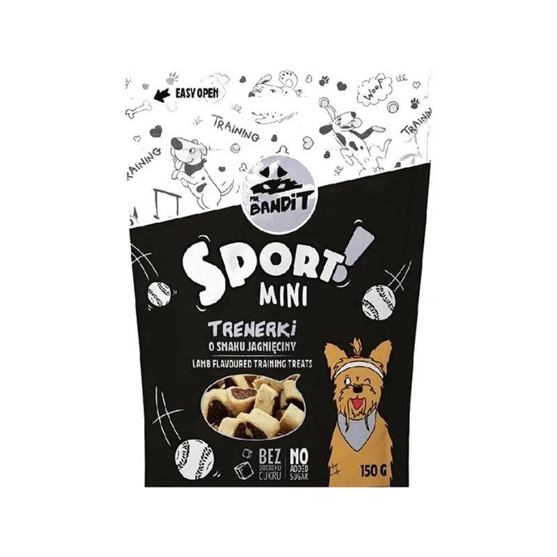 Pamlsok Mr. Bandit sport mini lamb flavor training treats 150g