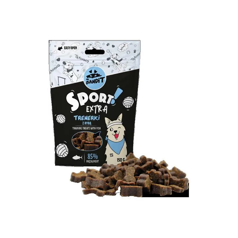 Pamlsok Mr. Bandit sport extra with fish training treats 150g