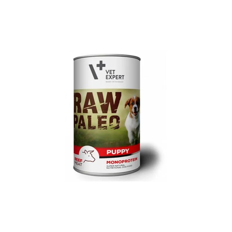 VetExpert Raw Paleo puppy beef konzerva 400 g