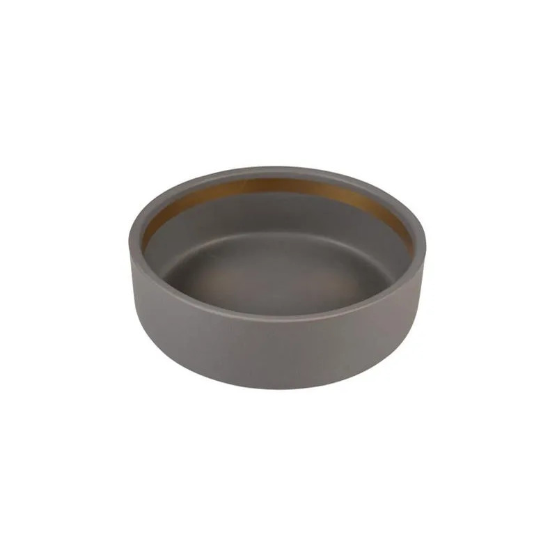 Miska DUVO+ glazovaná keramická, kamenná sivá 350ml - 12,7x12,7x4,5cm
