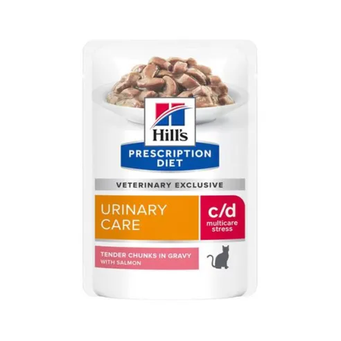 HILLS Diet Feline c/d Urinary Stress Salmon NEW KAPSIČKA 12x85 g