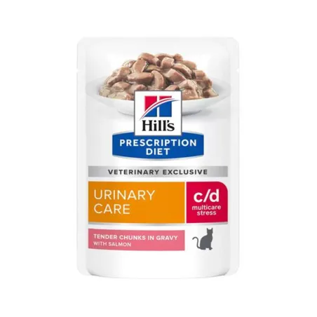 HILLS Diet Feline c/d Urinary Stress Salmon NEW KAPSIČKA 12x85 g