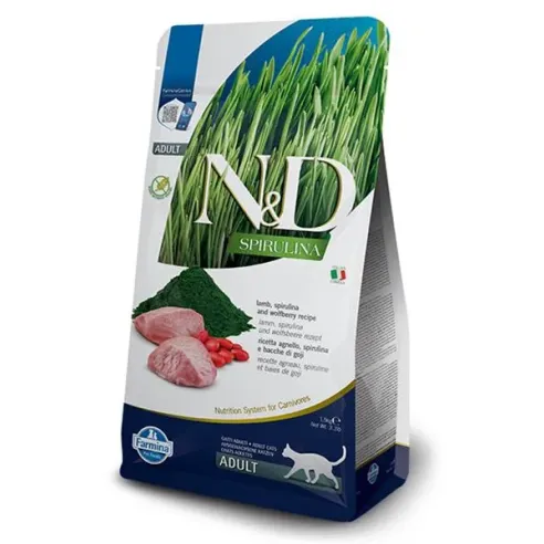 Farmina N&D cat SPIRULINA (GF) adult, lamb 1,5 kg