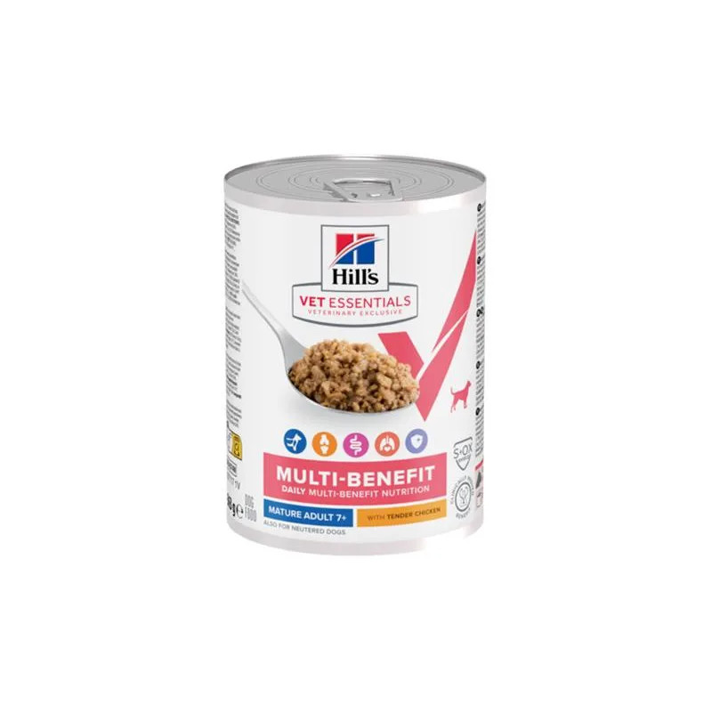 HILLS VE Canine Multi benefit Senior health Chicken konzerva 363 g