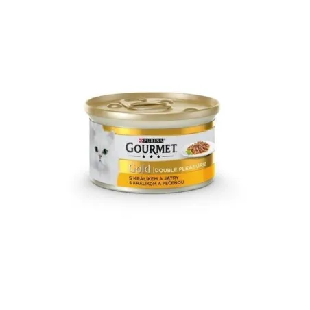 Nestlé GOURMET GOLD cat králik&pečeň konz.12x85 g