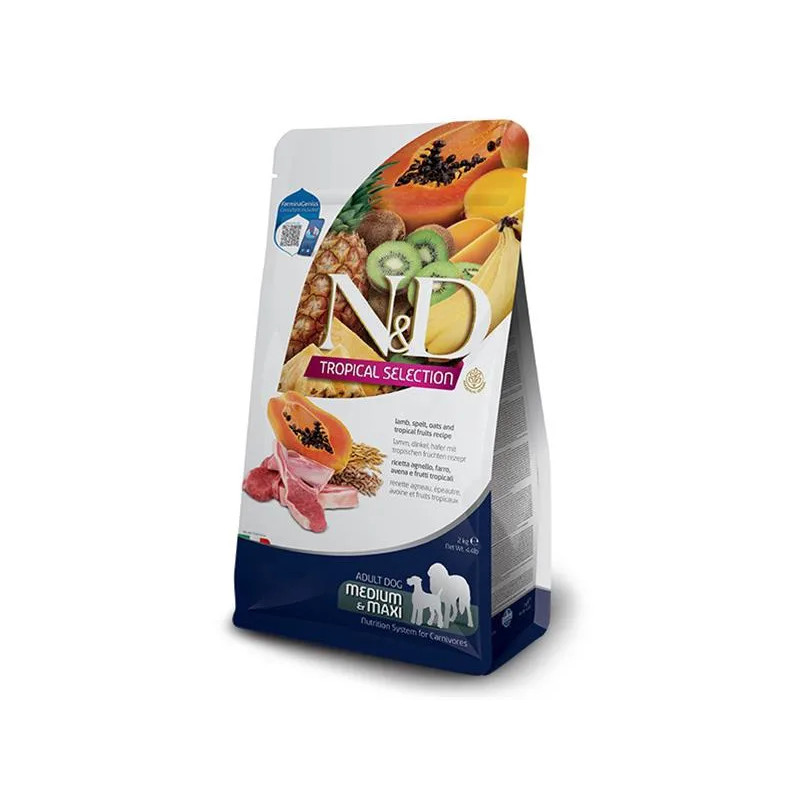 Farmina N&D dog TROPICAL SELECTION (AG) adult medium & maxi, lamb 2 kg Farmina N&D dog TROPICAL SELECTION (AG) adult medium & maxi, lamb 2 kg