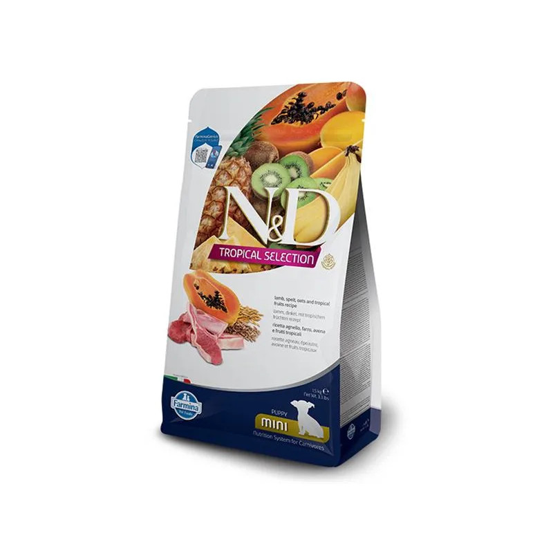 Farmina N&D dog TROPICAL SELECTION (AG) puppy mini, lamb 5 kg