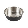 Miska DUVO+ na kŕmenie matná čierna nerez s priemerom 12,8 cm 450 ml