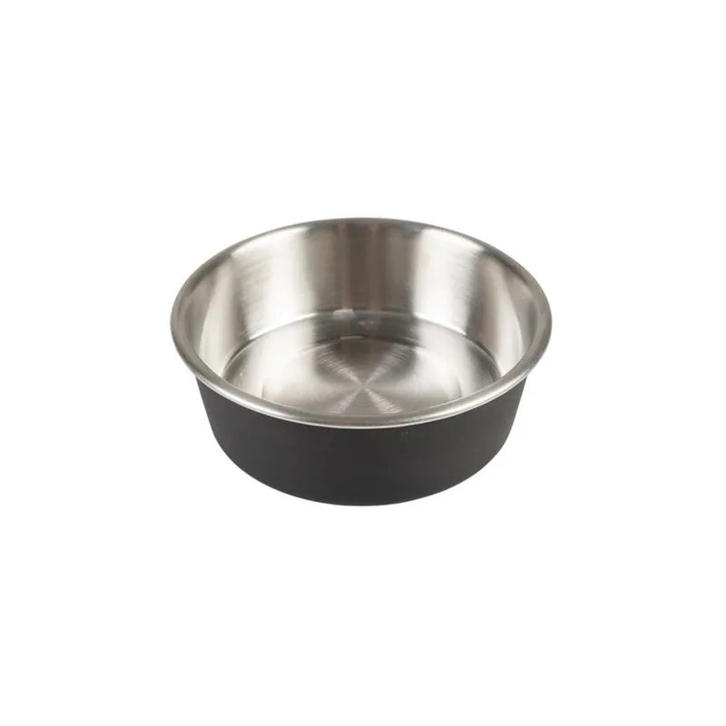Miska DUVO+ na kŕmenie matná čierna nerez s priemerom 20,3 cm 1500 ml