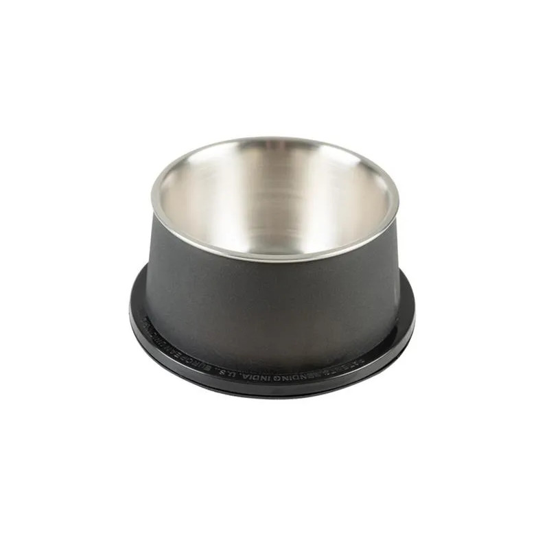 Miska DUVO+ na kŕmenie matná kónická čierna nerez s priemerom 19 x 9,5 cm 800 ml