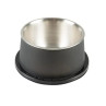 Miska DUVO+ na kŕmenie matná kónická čierna nerez s priemerom 19 x 9,5 cm 800 ml