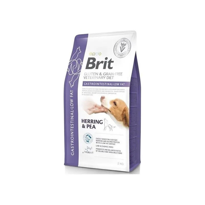 Brit Veterinary Diets GF dog Gastrointestinal-Low fat 2 kg