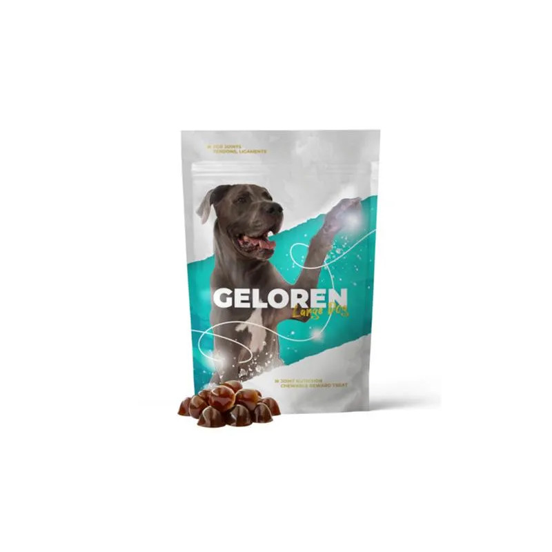Geloren DOG L–XL žuvacie želatínové tablety, 420 g (60ks)