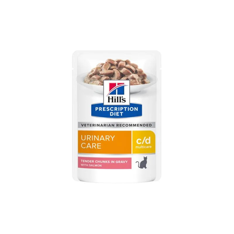 HILLS Diet Feline c/d Multicare KAPSIČKA losos 12x85 g