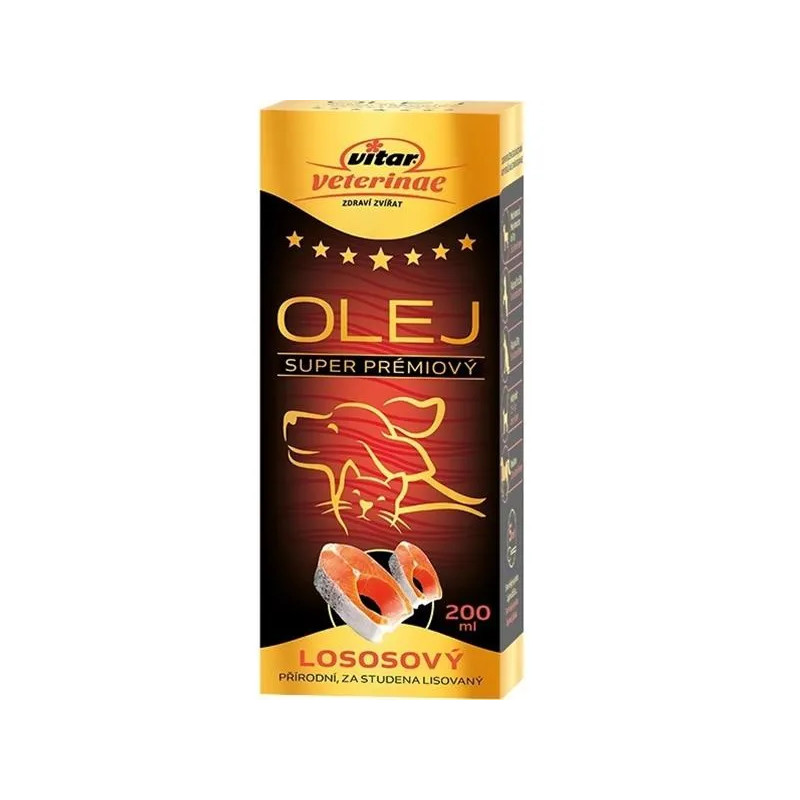 Olej lososový VITAR Veterinae 200 ml