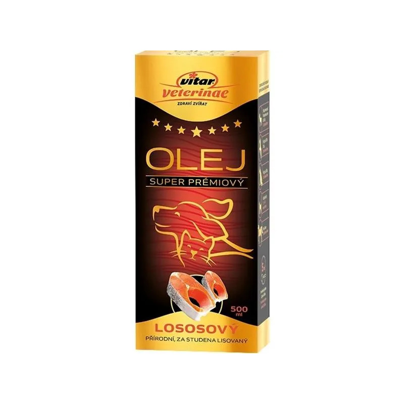 Olej lososový VITAR Veterinae 500 ml